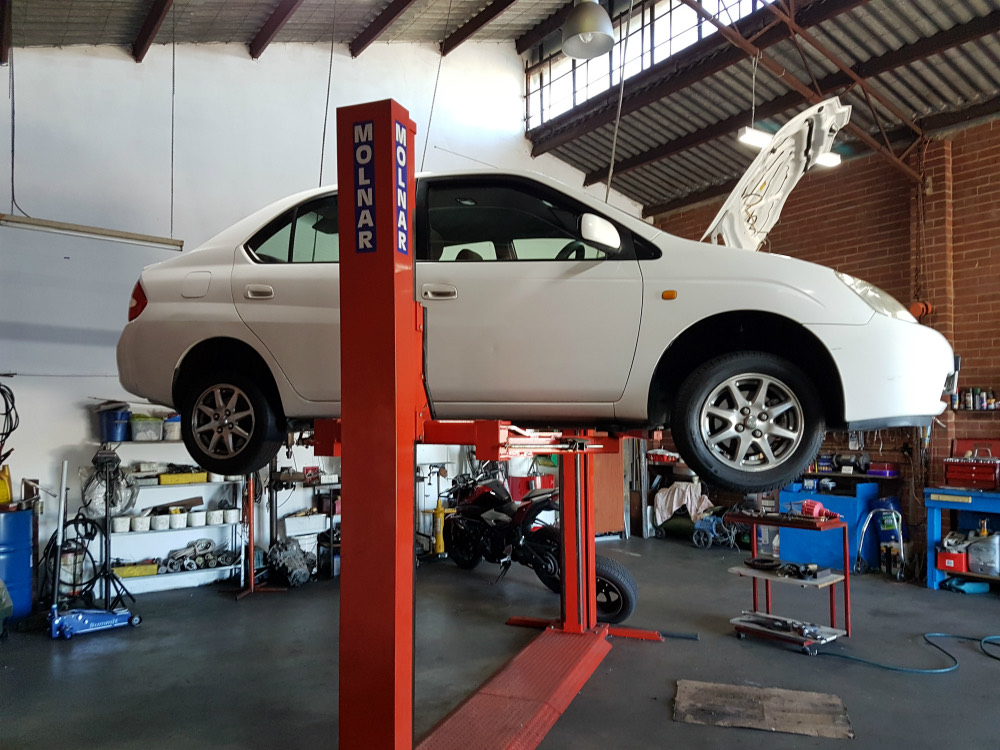 The workshop floor at Lui's Mechanical Repairs in Hamilton Hill